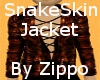 Snake skin Leather Coat