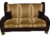 BrownGold Snuggle Couch