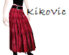 Red Skirt with Belt