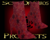 Snowflake boots red
