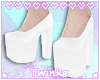 Glitter Heels | White
