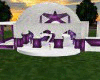 white and purple wedding