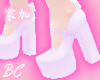 ♥purple bow heels