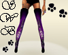 Black & Purple longboots