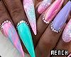 Neon Colors Ombre Nails