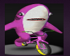 Pink Shark on Bike