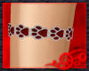 Red Paw Garter Right