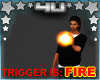 Trigger Hand Fire Flames