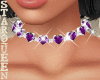 Silver Necklaces Violet