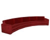 B.F Red Curved Couch