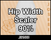 Hip Width Scaler 90%