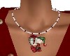 X-MAS ELF NECKLACE-RED