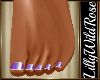 LWR}Purple Nails Feet