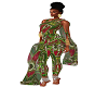 {IND}African Suit Green