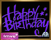 Happy Birthday  Purple