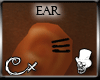 [CX]Ear rings black L