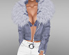 Lilac fur jacket