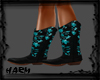 COWGIRL BOOTS BLACK TEAL