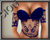 SIO- Lace bustier blue