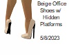 [BB] Beige Office Shoes