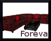 Log Cabin Plaid Couch