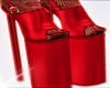 LUXO CETIM RED BOOTS