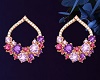 Gold&Purple Earrings