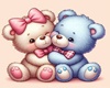 2 babys bears   wall  pi