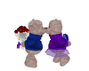 Purple/Blue Love Bears