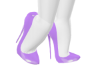 ! Purple Latex Heels