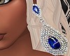 Diamond Blue Earrings