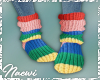 {N} Colorful wool socks