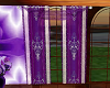 sheer purple curtains
