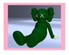 Kaws puppet sit green