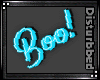 !Neon BOO Head Sign-Bl