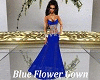 Blue Flower Gown