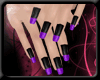 Black F. Nails : Purple