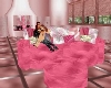 rose pink cuddle couch