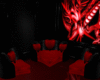 Black & Red Heart Couch