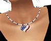 USA HEART NECKLACE