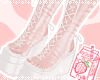 牛COW: pink white boots