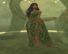 (Am) Afro Green Gown