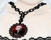 Red Queen Cameo necklace