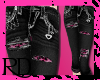 Black/Pink Leopard Jeans