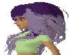 Purple Silver Long Hair