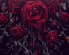 bleeding roses curtain