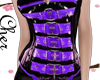 goth corset purple