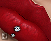 Kaycee red lipstick+ring