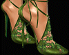 green leafs heels - F