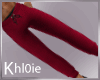 K red track pants M